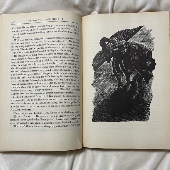 Crime and Punishment by Fyodor Dostoevsky | 1938 Heritage Press HC - Picture 5 of 5